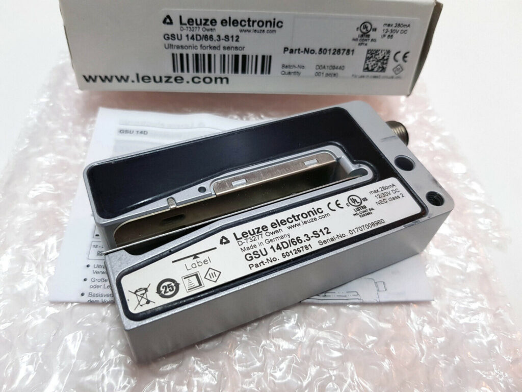 GSU 14D/66.3-S12, Leuze Electronics, Ultrasonic Sensor, Label Fork ...